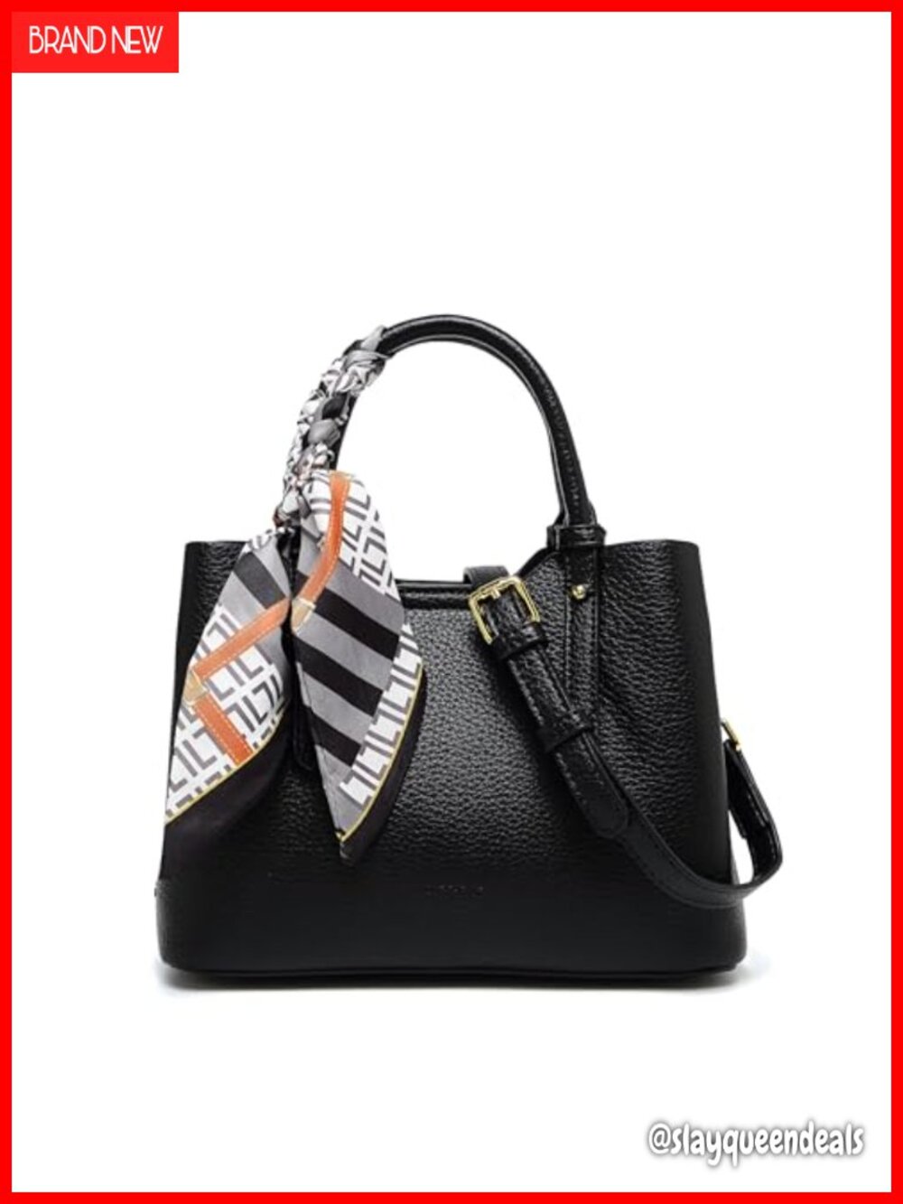 Sling Handbag Top Handle Shoulder Bag Waterproof Faux Leather